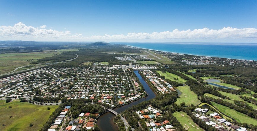 Pacific Paradise Aerial